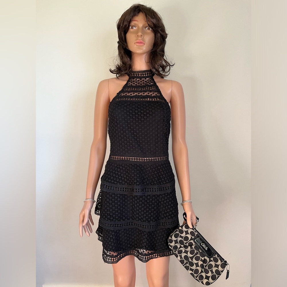 NWT PrettyLittleThing High Neck Lace Dress